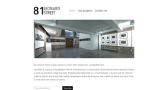 Desktop Screenshot of 81leonardstreet.com