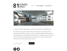 Tablet Screenshot of 81leonardstreet.com